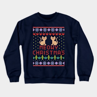 Meowy Christmas Crewneck Sweatshirt